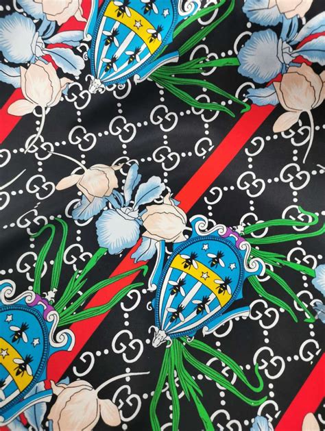 etichette gucci storiche|Gucci fabric designs.